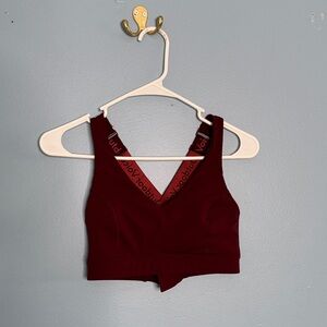 Outdoor Voice- S/M Burgundy sport bra
